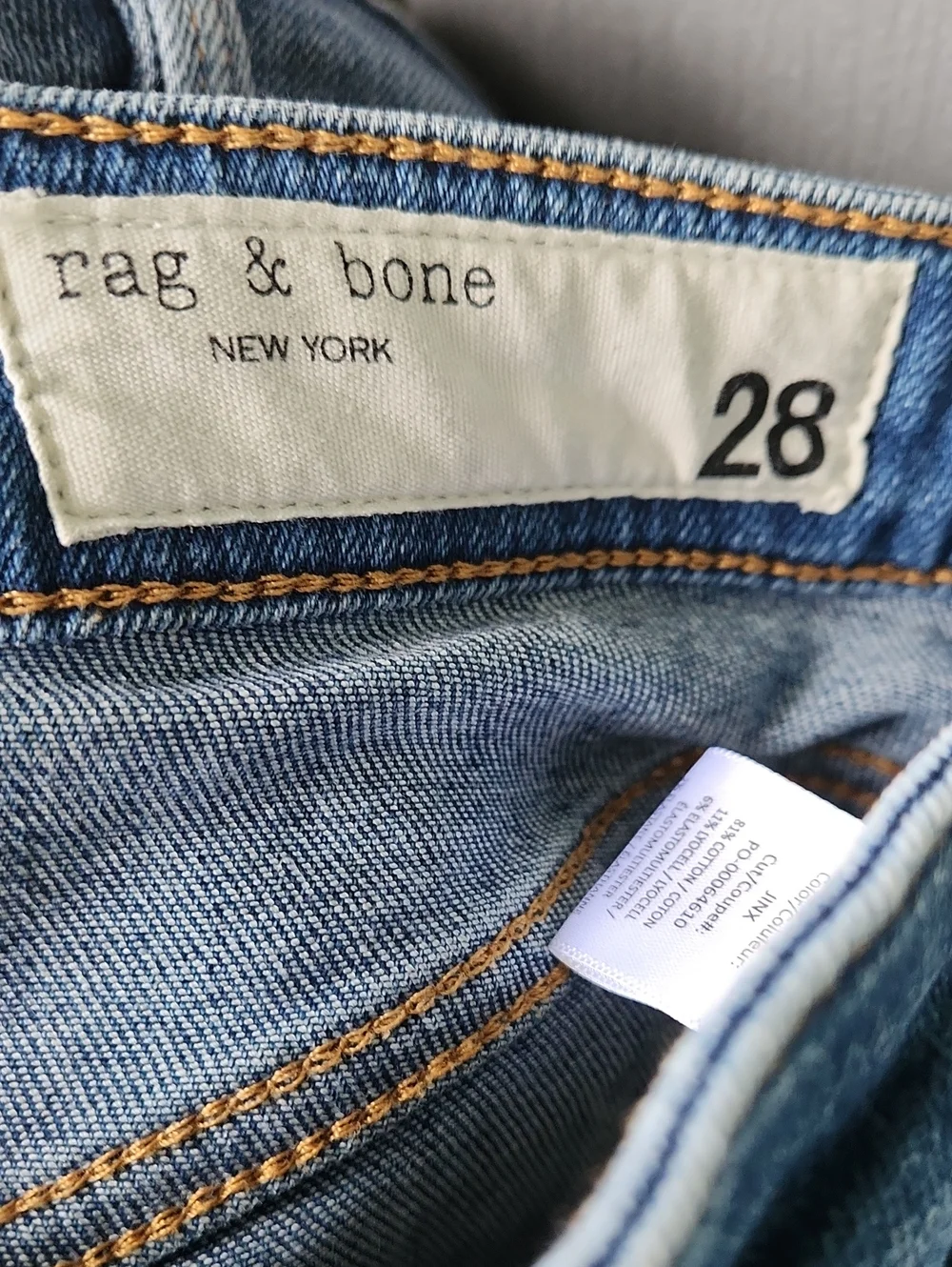 ❤️ RAG & BONE CASEY HIGH RISE ANKLE FLARE JEANS, JINX WASH WITH SLANTED STEP HEM